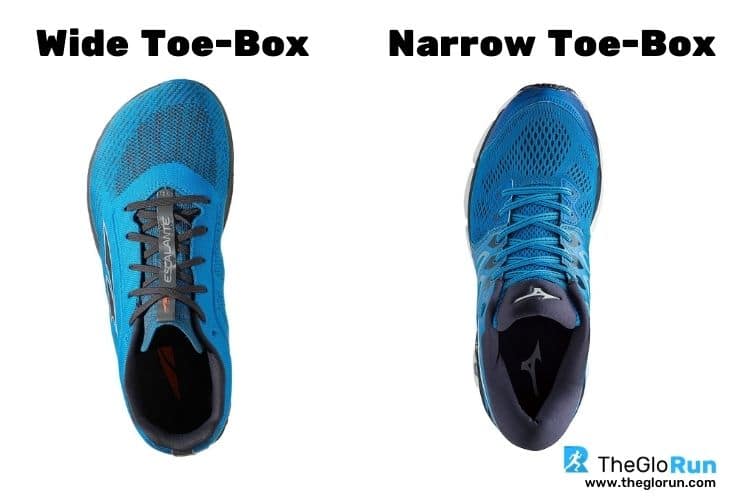 the difference wide and narrow toe-box