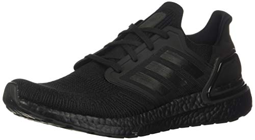 adidas Men's Ultraboost 20 Running Shoe, Black/Black/Solar Red, 9 M US