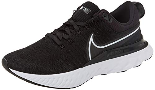 Nike Men's React Infinity Run Flyknit 2 Running Shoes Black White Iron Grey Size 9