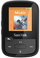 SanDisk 16GB Clip Sport Plus MP3 Player, Black - Bluetooth, LCD Screen, FM Radio - SDMX28-016G-G46K
