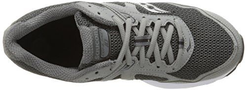 Saucony Men's Cohesion 10 Running Shoe, Grey/Silver, 12