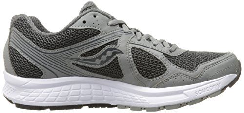 Saucony Men's Cohesion 10 Running Shoe, Grey/Silver, 12