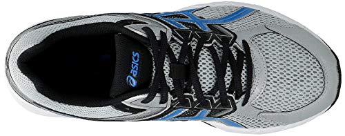 ASICS Men's Gel Contend 3 Running Shoe, Silver/Electric Blue/Black, 8 4E US