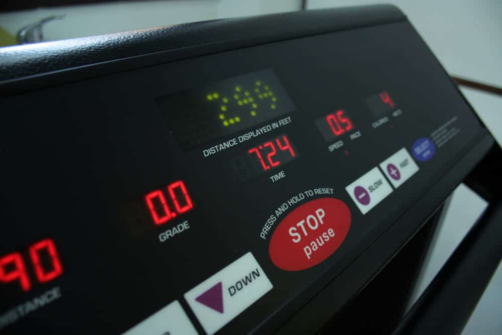 Treadmill Screen with data