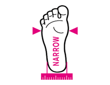 narrow feet